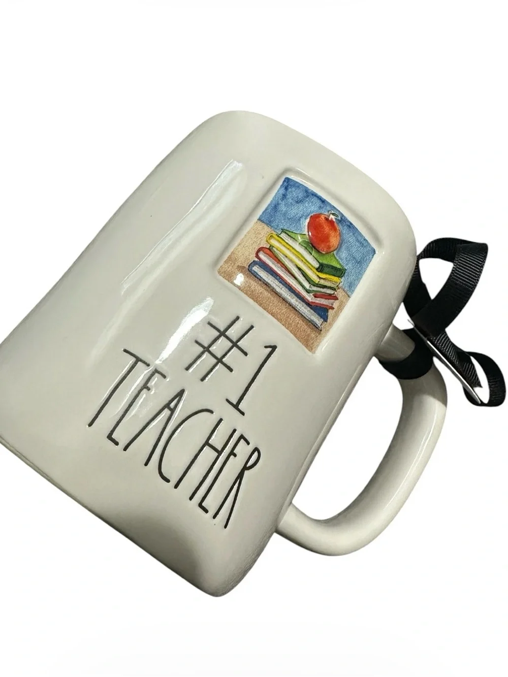 Rae Dun # 1 Teacher Ceramic Mug with Red Interior - Picture 5 of 5